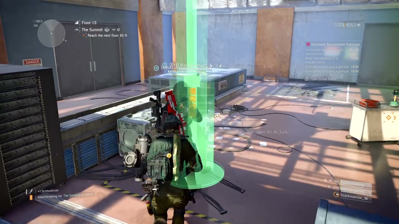 The Summit Loot Room Lighting Glitch PlayStation 4 Tom Clancy's The Division 2