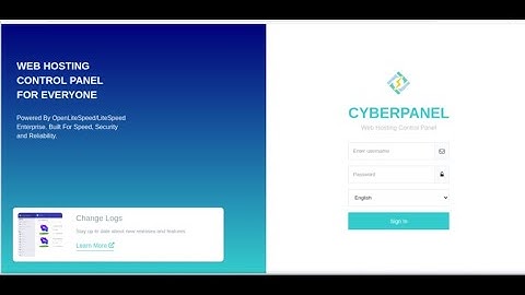 CyberPanel Overview: Key Functions of the Admin Dashboard
