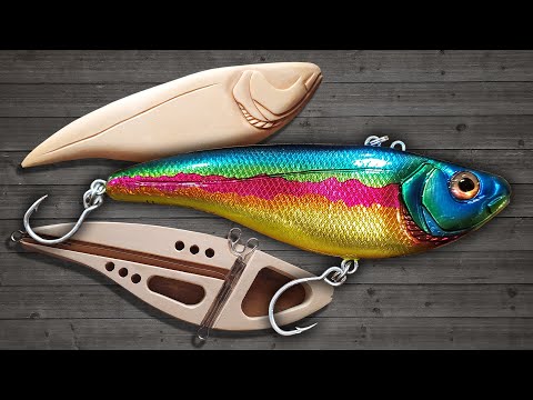 Making a Huge Lipless Crankbait Lure out of Wood 