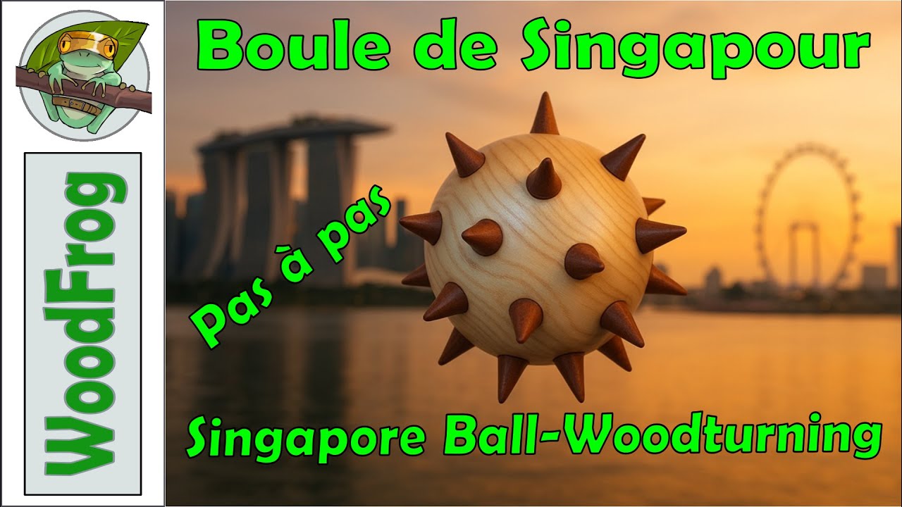 Boule de Singapour - Tournage sur bois