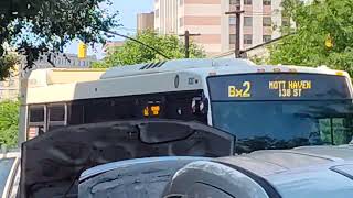 MTA LFSAs LFS HEV XD40 XD60 XE40 C40LF NYC Bus Bx1 LTD Bx2 Bx11 Bx18A BxM4 Grand Concourse Friday.