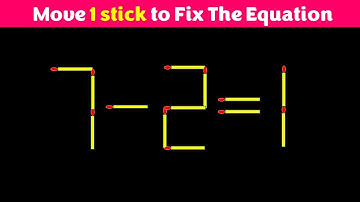 Matchstick Puzzle - Move Stick To Fix The Equation #matchstickpuzzle #simplylogical
