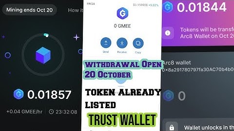 arc8.gamee.com withdrawal update  token already listed