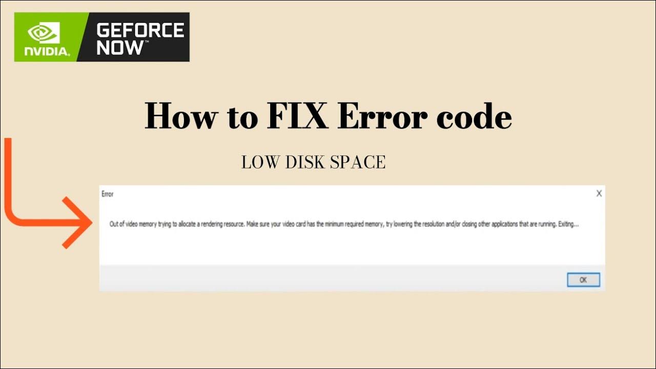 How to fix out of video memory trying to allocate a rendering resource