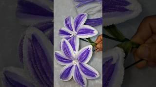 PIPE CLEANER FLOWERS TUTORIAL #pipecleanercraft #tutorial #ytshorts #youtube #diy #handmadeflowers