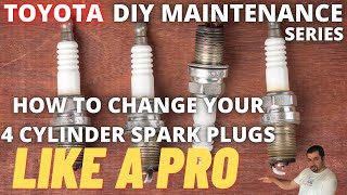 How to change Toyota Spark Plugs on 4 cylinder engines