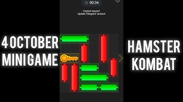 4 October mini Game puzzle 100% solved 🎯 🎮 | hamster Kombat mini Game| 4 October mini Game subscribe