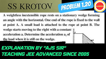 S S KROTOV PROBLEM NUMBER 1.20 #jeeadvance #physicsolympiad  #nlmoto#viral
