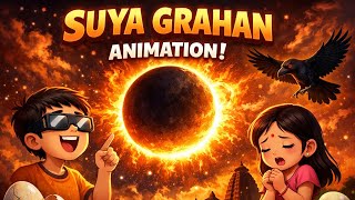 How Solar Eclipse Happen ? Surya Grahan Kaise lagta hai? । power Point Animation #powerpoint