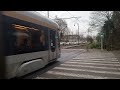 Départ d'un Tram T4000 de La Ligne 7 du Tram de La Stib à Heembeek