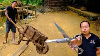 Primitive Upgrade: Wheelbarrow Restore, Forging Iron Scissors &amp; Sewing Bags