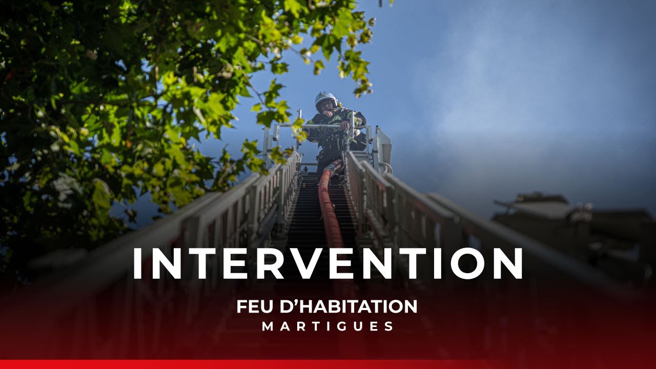Intervention : feu d'habitation à Martigues