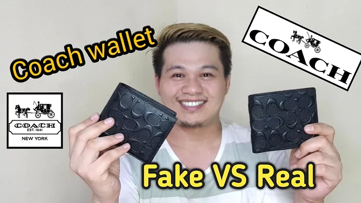 FAKE VS REAL COACH COMPACT ID WALLET SIGNATURE BLACK | Fake vs Authentic | By Asher Men #Vlog25