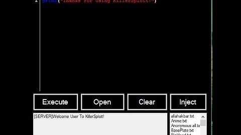 [*NEW*] 🤑KILLERSPLOIT🤑*OP* FULL LUA! [VERY STABLE, LOADSTRINGS]