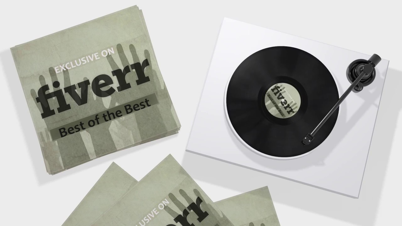 Vinyl Record loop animation video