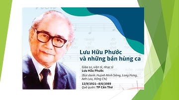 GIỚI THIỆU VỀ NHẠC SĨ LƯU HỮU PHƯỚC