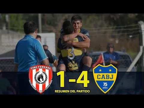 TIRO FEDERAL vs BOCA JUNIORS / Resumen (1-4) / Fecha 10 Torneo Apertura LIGA REGIONAL de FUTBOL