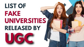 List Of Fake Universities Released By UGC #ugc #fakeuniversity #collegetour #education #university