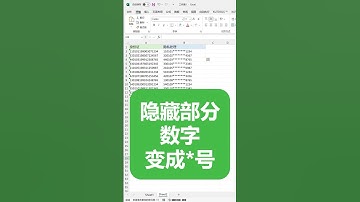 隐藏Excel单元格中部分数字变成星号 隐藏身份证号码中间几位