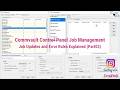 Commvault Control Panel Job Management — Job Updates and Error Rules Explained (Part03)