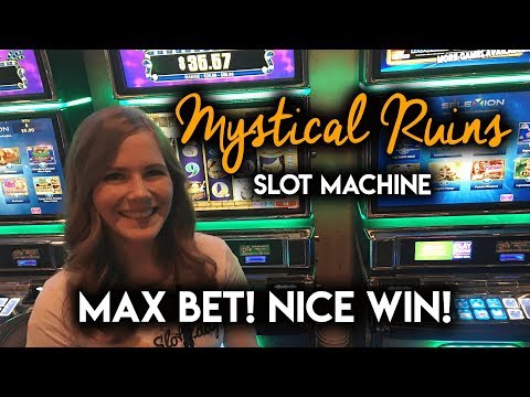 Mystical Ruins Slot Machine! Wild Multipliers! Great Run!!