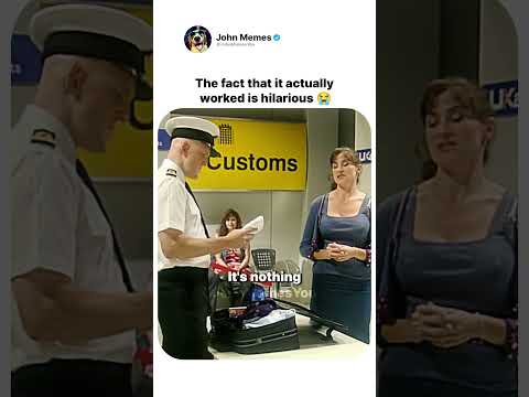 The Funniest Airport Security Check of All Time 😭🛃