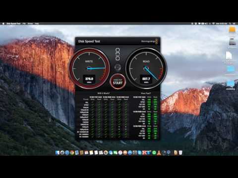 iMac Late 2013 Samsung SSD 840 Evo Upgrade Speed Test
