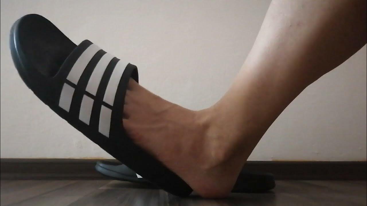 My czech male feet in huge size 18 slippers - YouTube