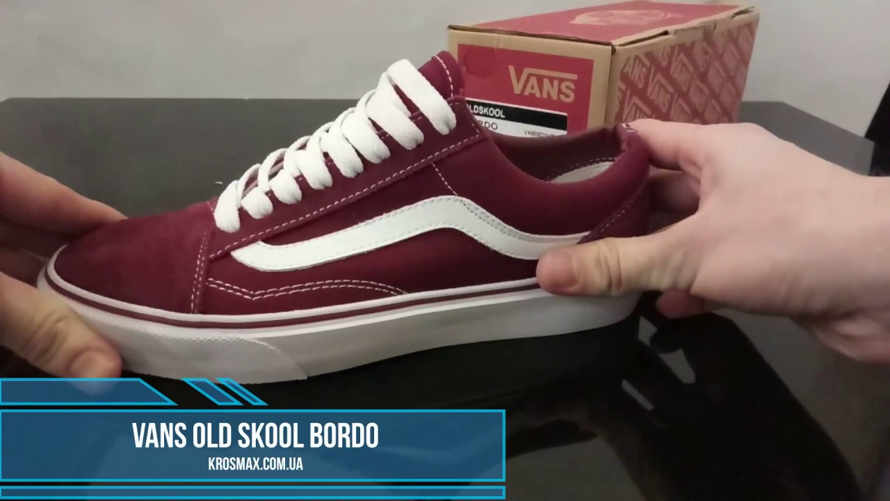 vans old skool bordo