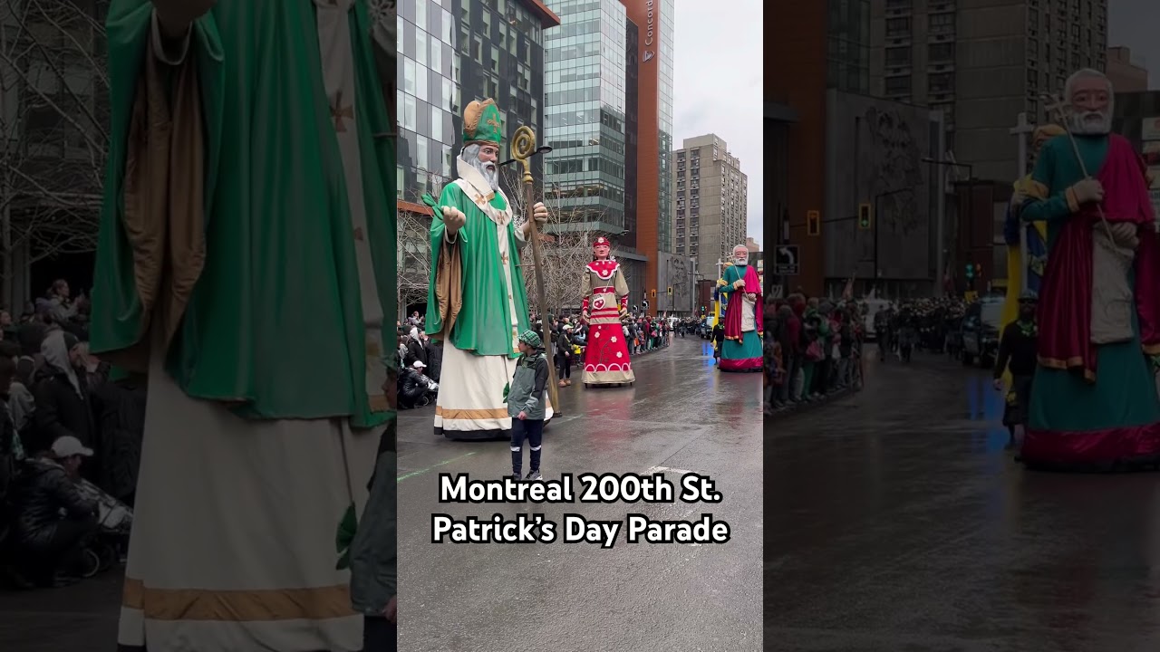 St Patricks Parade in Montreal