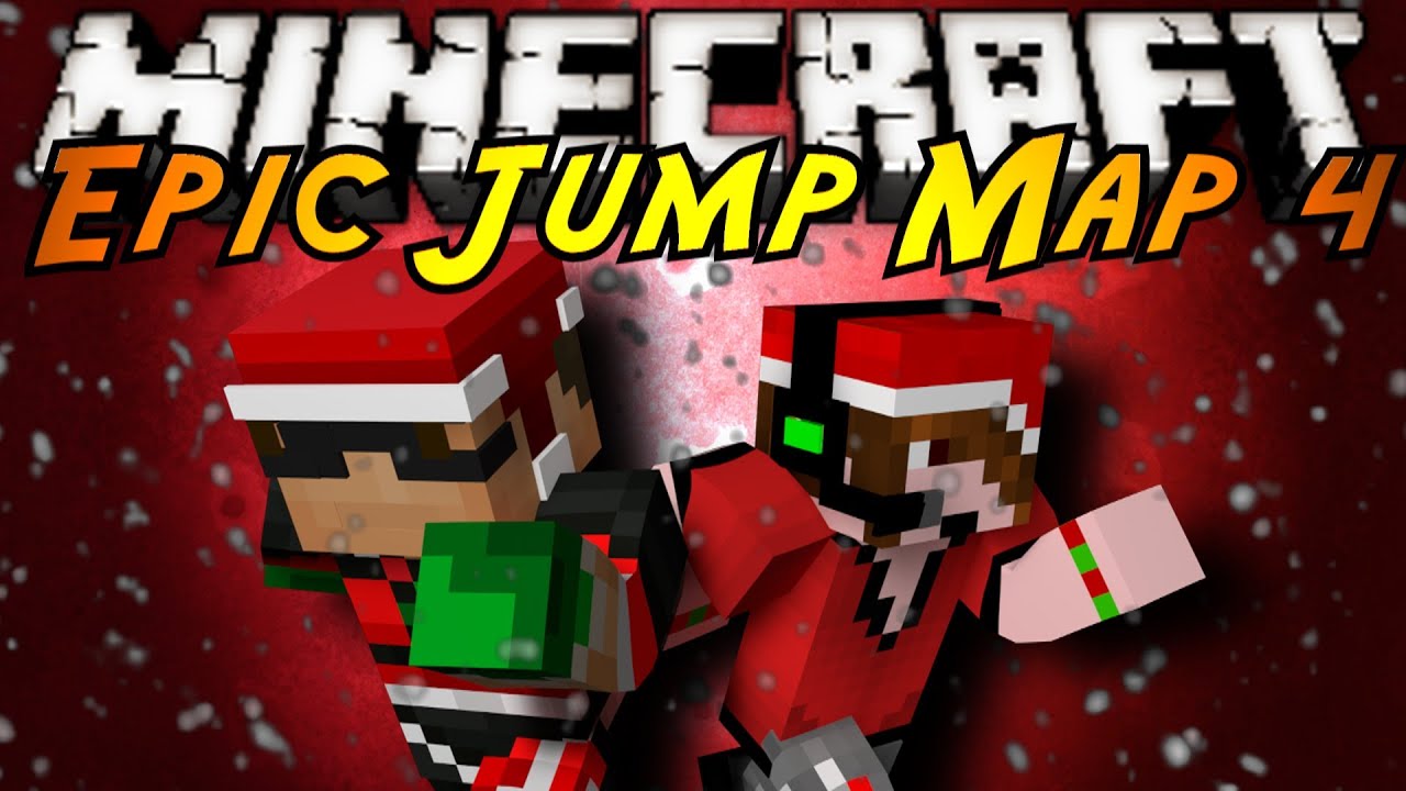 Minecraft: Epic Jump Map Christmas Part 4!