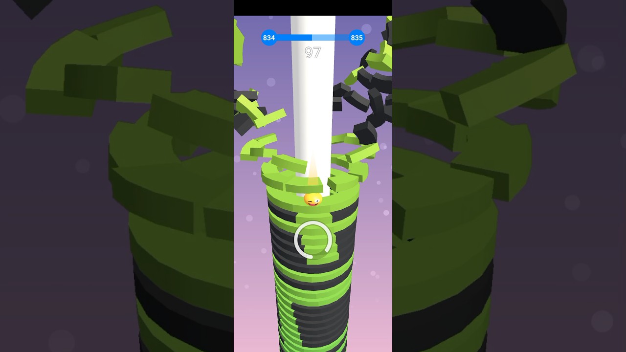 Stack Ball 3D Game 834 Level Completed👌💯 