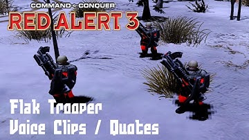 C&C Red Alert 3 - Flak Trooper Voice Clips