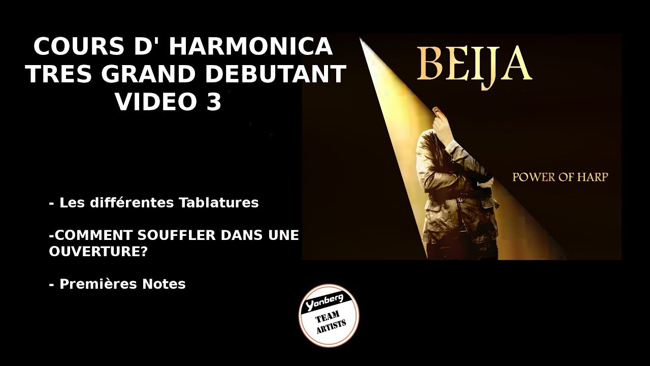 Cours D'harmonica très grand débutant 3Souffler dans une ouverture