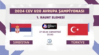 Serbia - Türki̇ye Cev U20 Volleyball European Championship 2024 Women 1St Round - Final