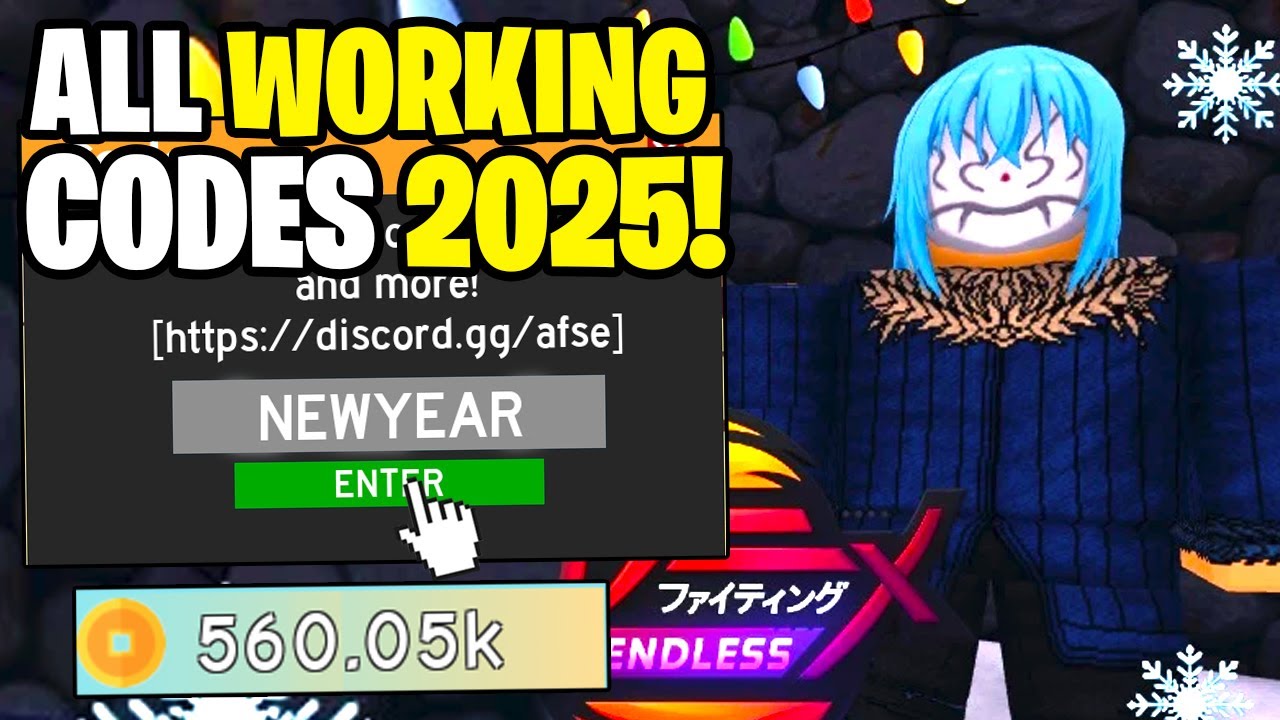 ALL WORKING CODES FOR ANIME FIGHTING SIMULATOR ENDLESS IN 2025! ANIME ...