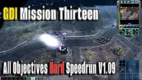 C&C 3 Tiberium Wars - GDI Stuttgart Speedrun WORLD RECORD! 2:15 (Hard 100%)