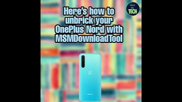 Trick to unbrick your OnePlus Nord.