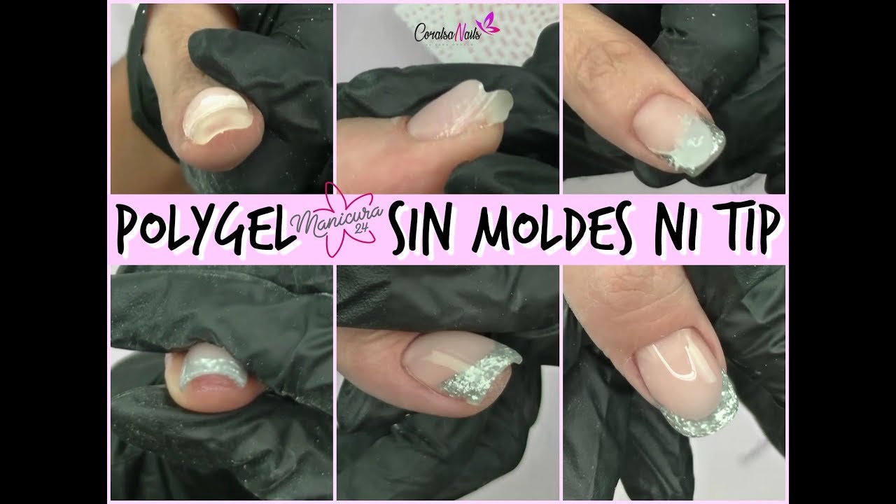 POLYGEL, Como Alargar las uñas sin Moldes ni Tip. @coralsanails - YouTube