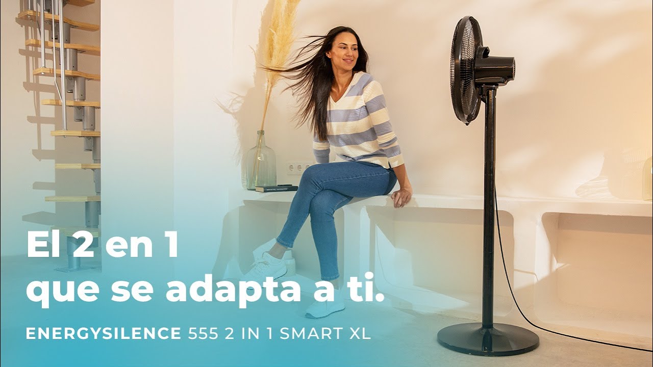 Ventilador de pie y de sobremesa EnergySilence 555 2 in 1 Smart XL con 55 W