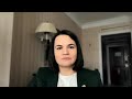 ‘Lukashenka will fulfil all orders of Putin,’ Tsikhanouskaya says amid threats from Minsk and Moscow