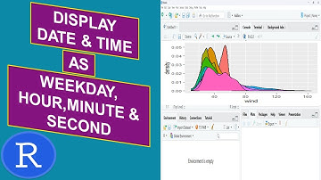 How to Display Date and Time Columns in R as Weekday, Seconds, Minutes and Hours: Episode 05