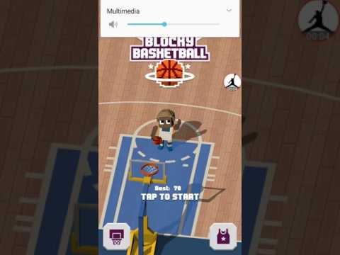 Blocky basketball game play