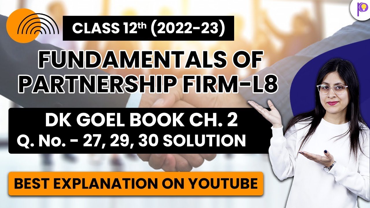 Class 12 Accounting for Partnership Firms Fundamentals Q. no. 27