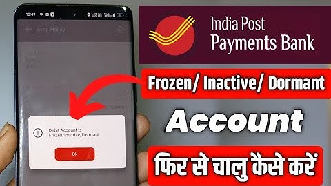 Ippb Frozen , Inactive & Dormant Account Ko Chalu Kese Kare | India Post Payment Bank Kyc Kese Kare|