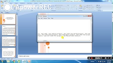 IEEE 2017-2018 SIGNAL PROCESSING A SAMPLING THEOREM FOR FRACTIONAL WAVELET TRANSFORM WITH ERROR ESTI