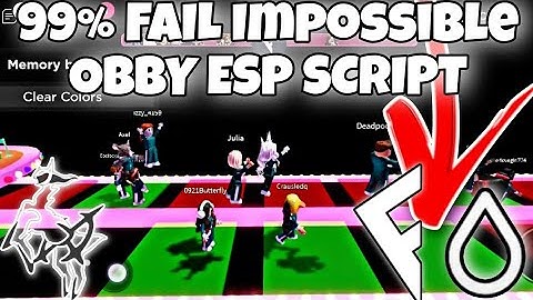 (SUPER OP) 99% FAIL IMPOSSIBLE OBBY ESP SCRIPT | HYDROGEN • FLUXUS