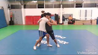 Wushu SanDa - Training Heidelberg basic stand up grappling- and throwing exercise