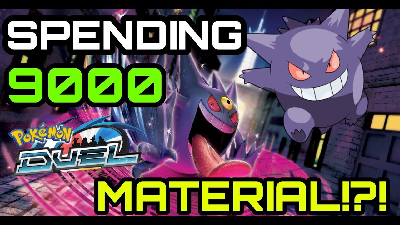 POKEMON DUEL - SPENDING 9000 MATERIAL!?! + 2 TEN PACK BOOSTERS!!