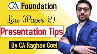 How to Attempt Law Paper | CA Foundation | By CA Raghav Goel
